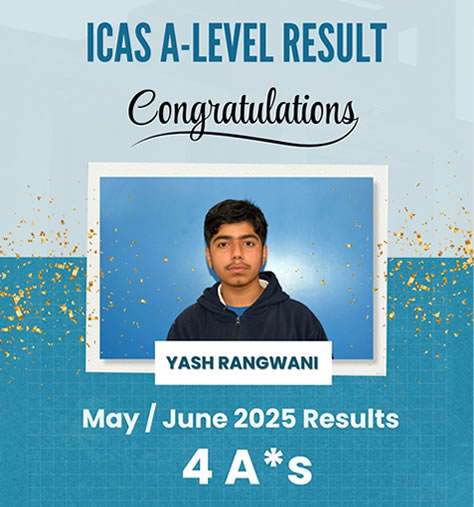 Yash Rangwani - Top Performer at ICAS
